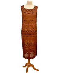 1920s Silk Beaded Dress